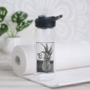 Search for plain water bottles Black and white