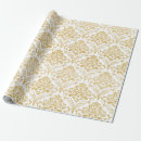 Search for gold damask wrapping paper Damasks