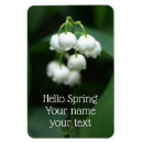 Search for white lily flower rectangular magnets Green