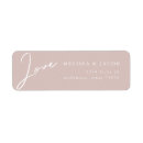 Search for silver wedding return address labels Modern typography
