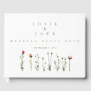 Search for wildflowers wedding guest books Fall