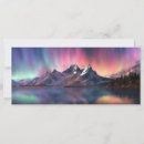 Search for aurora borealis northern lights cards Mountains
