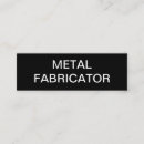 Search for metal fabrication business cards Industrial