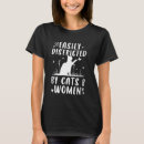 Search for funny cat womens tshirts Distracted