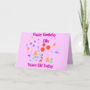 Search for 2 year old birthday cards For her