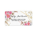 Search for rustic floral return address labels Typography