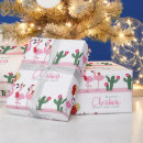 Search for pink flamingo christmas wrapping paper Whimsical