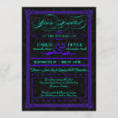 Search for purple and teal wedding invitations Vintage