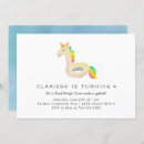 Search for unicorn pool party invitations Rainbow