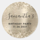 Search for champagne birthday party stickers Girly