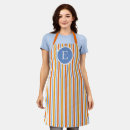 Search for orange stripes aprons Blue