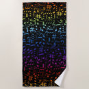 Search for music beach towels Black