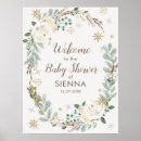 Search for winter baby shower welcome signs Snowflakes
