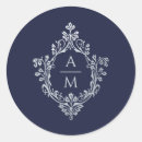 Search for blue and silver wedding stickers For her