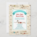Search for vintage pool party invitations Swimmer