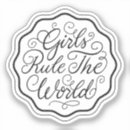 Search for girls rule stickers Girl power