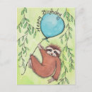 Search for sloth birthday cards Green