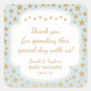 Search for blue boy baby shower gold stickers Twinkle