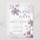 Search for lilac wedding save the dates Old money