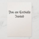 Search for cordial invitations Invited