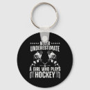Search for hockey girl key rings Women
