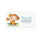 Search for monkey baby shower return address labels Animals
