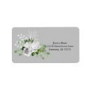 Search for silver and white return address labels Botanical