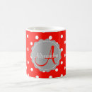 Search for red and white polka dot mugs Chic