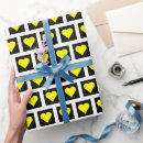 Search for yellow and black wrapping paper White