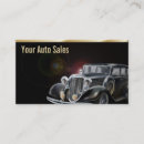 Search for used car sales business cards Vintage
