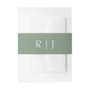 Search for sage invitation belly bands Initials