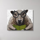 Search for animals with glasses canvas prints Flowers