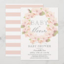 Search for baby in bloom invitations Blush pink
