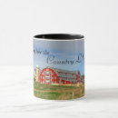 Search for country life mugs Red barn