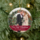 Search for burgundy christmas tree decorations Newlywed