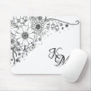 Search for black and white doodle mousepads Modern