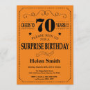 Search for surprise 70 birthday invitations Cheers to 70 years