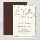 Search for love is brewing invitations Brown