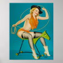 Search for retro cowgirl posters Pinup