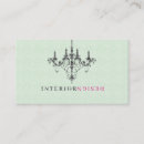 Search for chandelier business cards Interior design