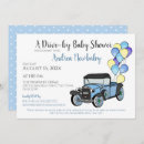 Search for drive by baby boy shower invitations Virtual