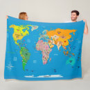 Search for world map blankets Countries