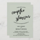 Search for light bridal shower invitations Minimal