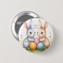 Search for decorated easter egg badges Watercolor