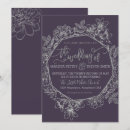 Search for plum and silver wedding invitations Elegant
