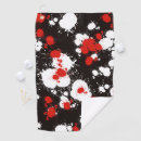 Search for red and black golf towels Abstract