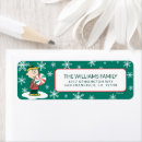 Search for peppermint candy return address labels Charlie brown