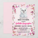 Search for polar bear baby shower invitations Elegant
