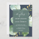 Search for blue botanical invitations Green