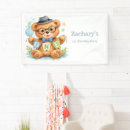 Search for teddy bear birthday banners First birthday party